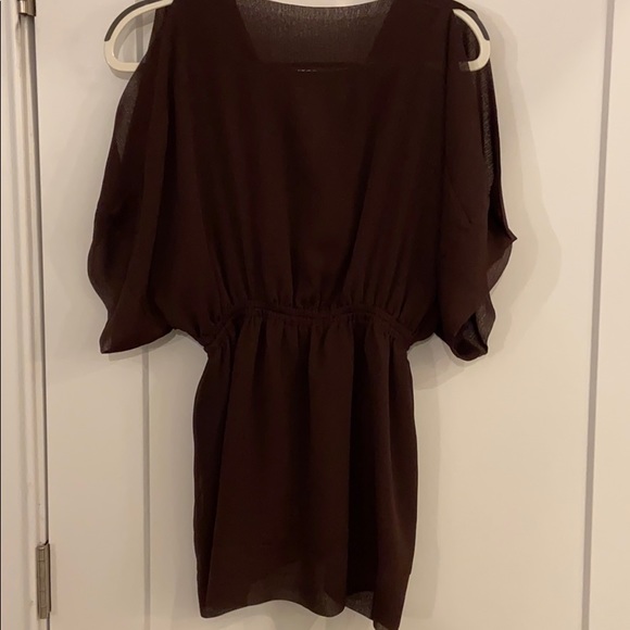 NWOT Michael Kors beaded cold shoulder top-M - Picture 6 of 7